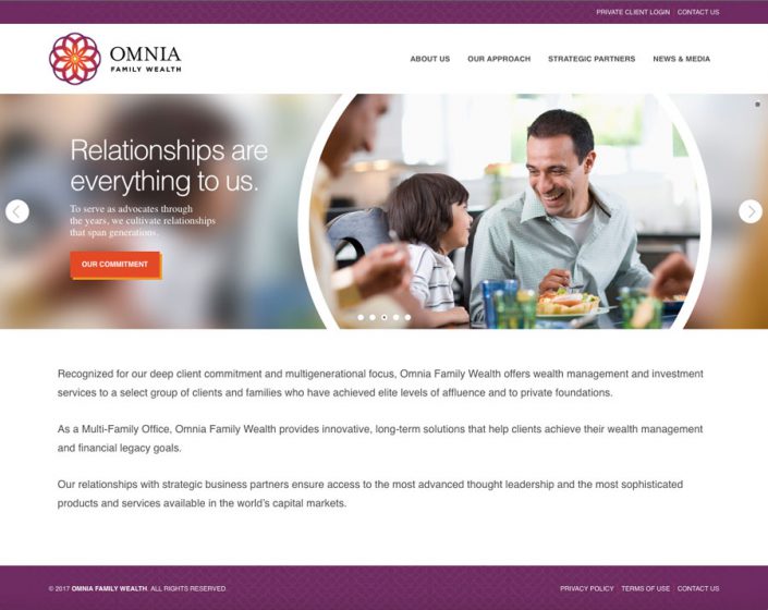 OmniaFamilyWealth.com Omnia Family Wealth homepage